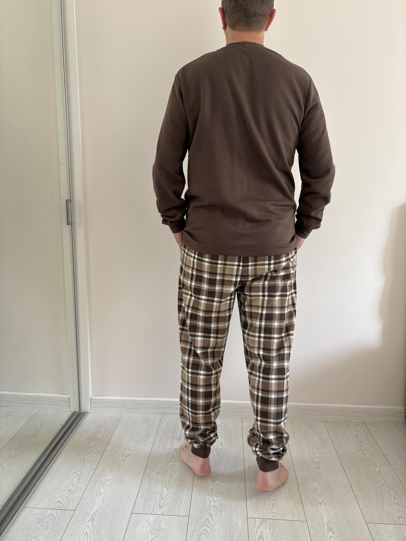 Пижама мужская Праздничный Уют 2XL Коричневый (KMW50) - фото 2 Пижама мужская Праздничный Уют 2XL Коричневый (KMW50) - фото 2