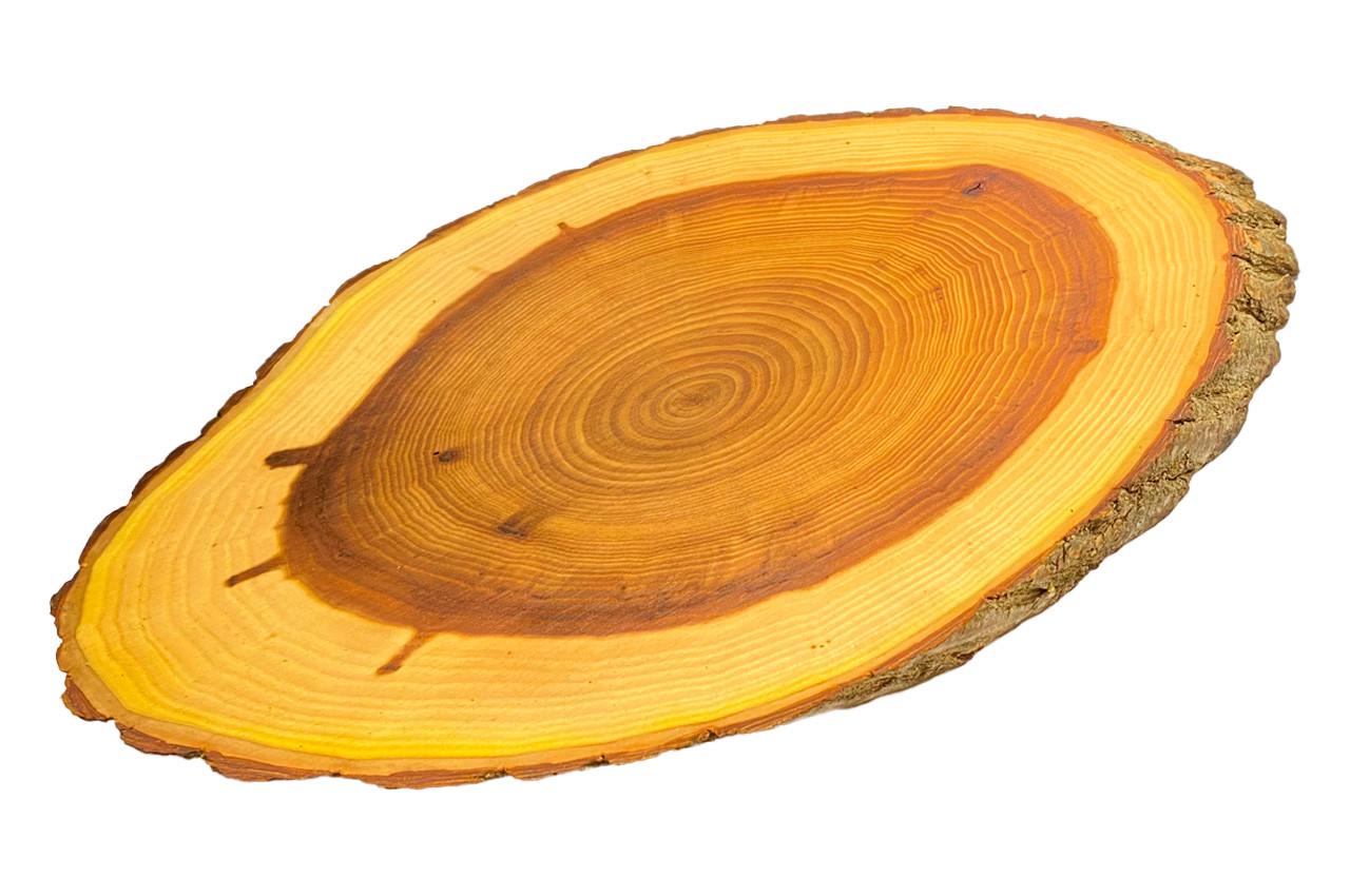 Дошка обробна Eco Tabulas 420x230x30 мм овальна в корі Lux (ас74) - фото 1