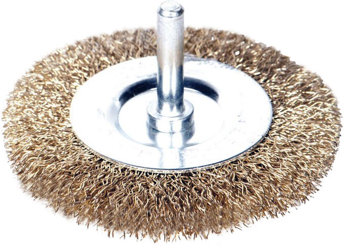 Щетка для дрели Grad 100 мм плоская рифленая (53759)