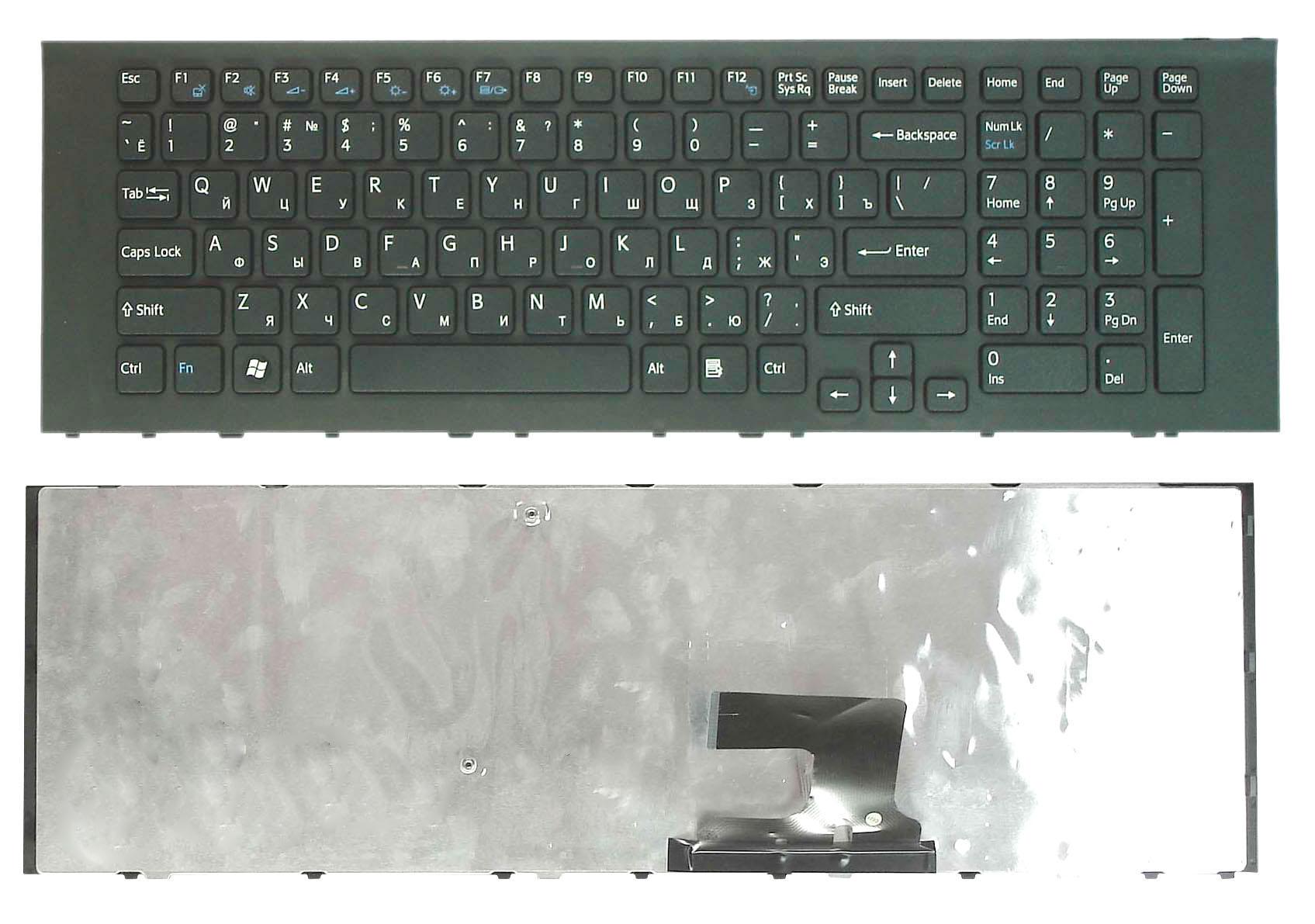 Клавиатура для ноутбука Sony Vaio VPC-EJ Black Frame Black Клавиатура для ноутбука Sony Vaio VPC-EJ Black Frame Black