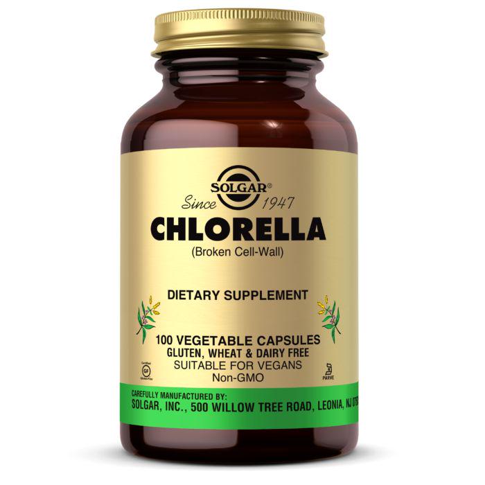 Натуральна добавка Solgar Chlorella 100 вегакапс. (6068)