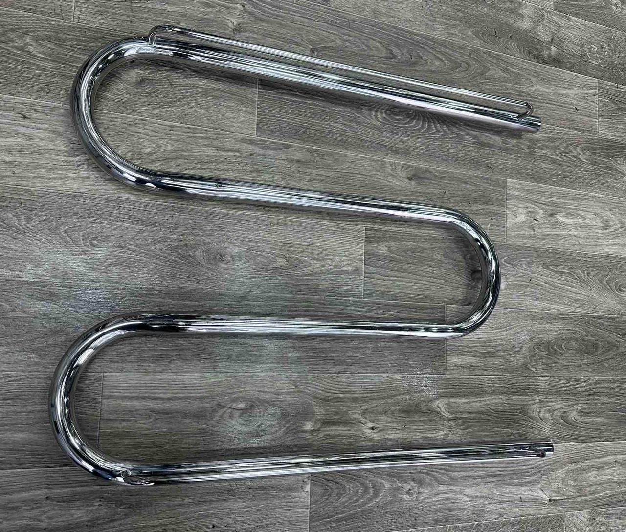 Полотенцесушитель водяной змеевик с полкой Ф32 50х80 см (23917354) - фото 4