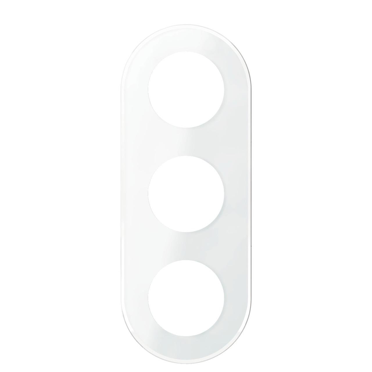 Рамка 3-постовая Schneider Electric Renova стекло/PC/ABS 230x89x11 мм Белый (WDE011408)