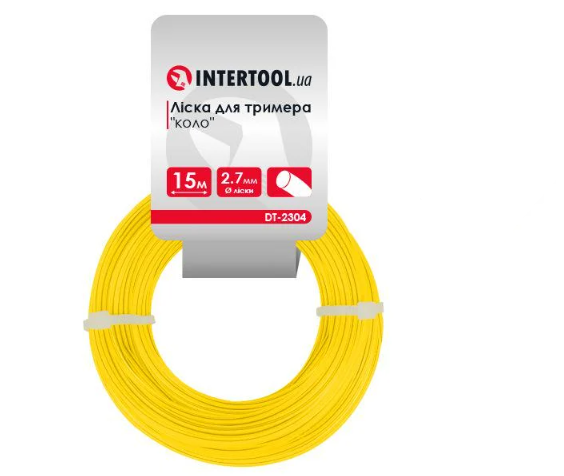 Леска для триммера круг Intertool 3,0 мм х 15 м (DT-2305)