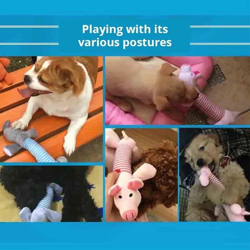 М'які іграшки Слон та свинка для собак та цуценят всіх порід - фото 3 М'які іграшки Слон та свинка для собак та цуценят всіх порід - фото 3