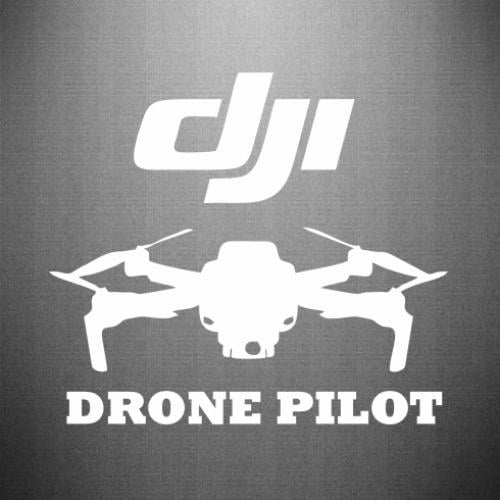 Наклейка DJI Drone Pilote 50x44,1 см Белый (21707484)