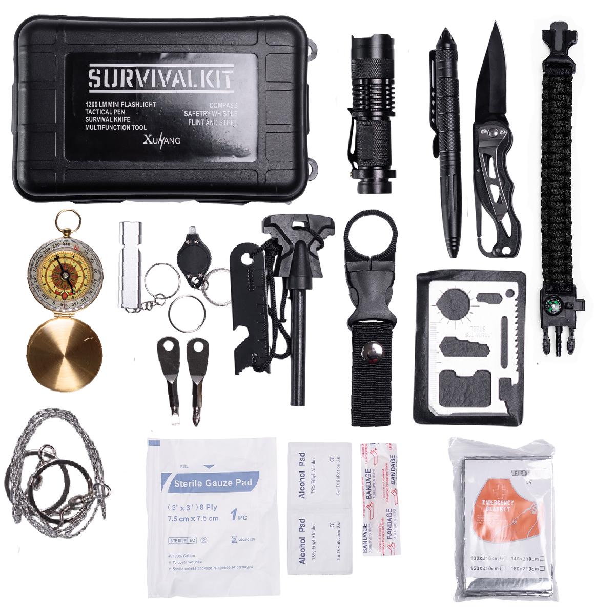 Набор для выживания 18в1 в пластиковом кейсе (HP-D-2)