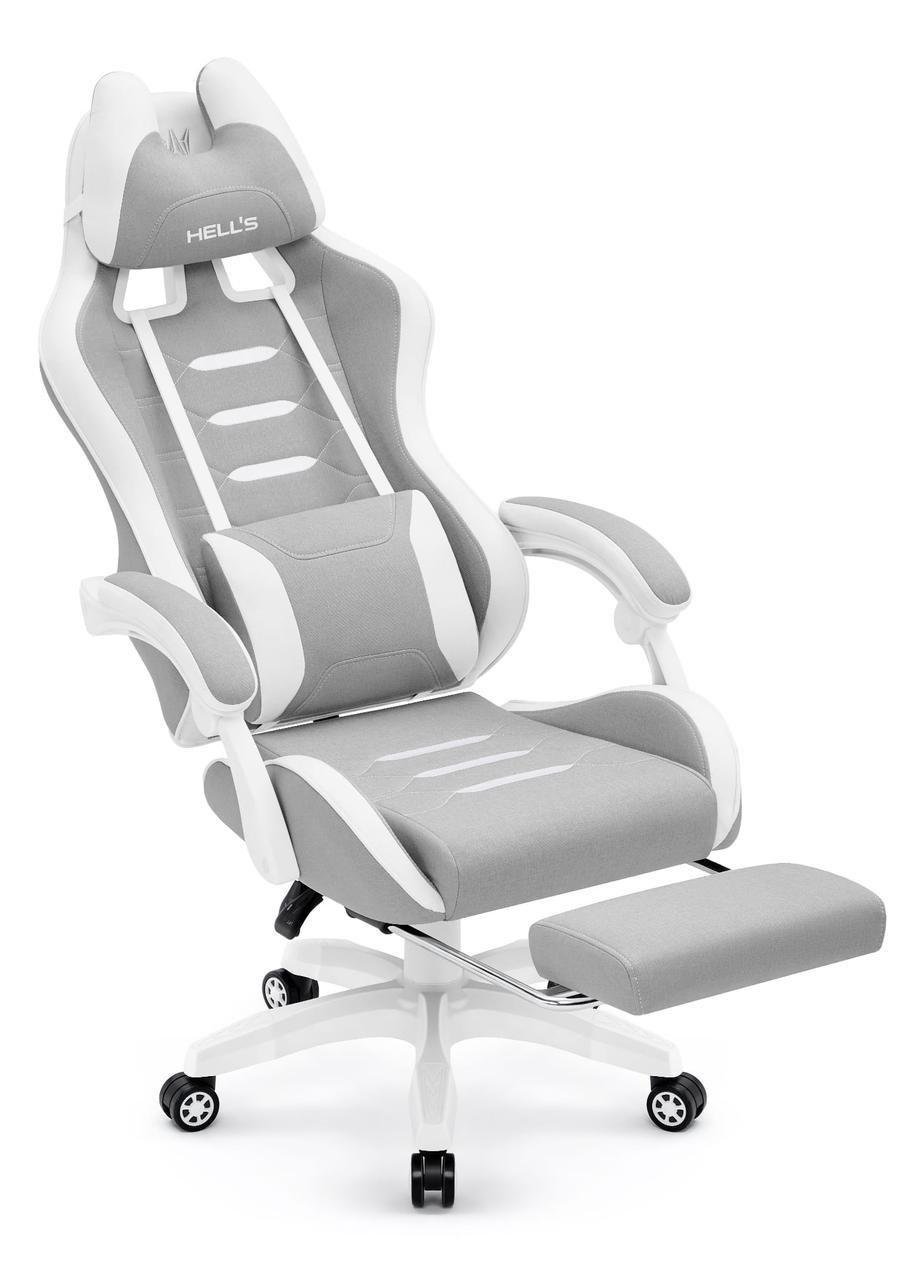 Компьютерное кресло Hell's HC-1039 ткань Grey-White (5907196010651) - фото 4 Компьютерное кресло Hell's HC-1039 ткань Grey-White (5907196010651) - фото 4