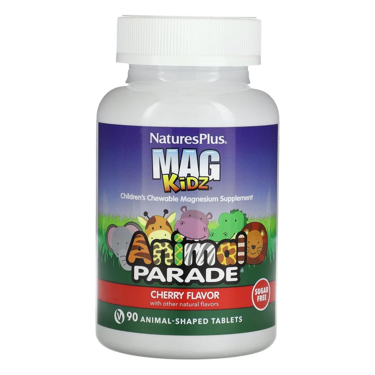 Магний жевательный детский NaturesPlus Animal Parade Mag Kidz 90 таблеток