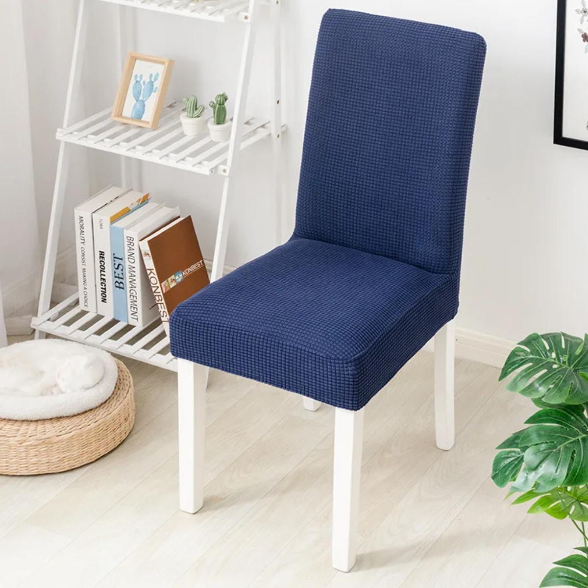 Чохол на стілець натяжний Elastica Cubre Silla 50х40/65х45 см Dark Blue (R89560-DB)