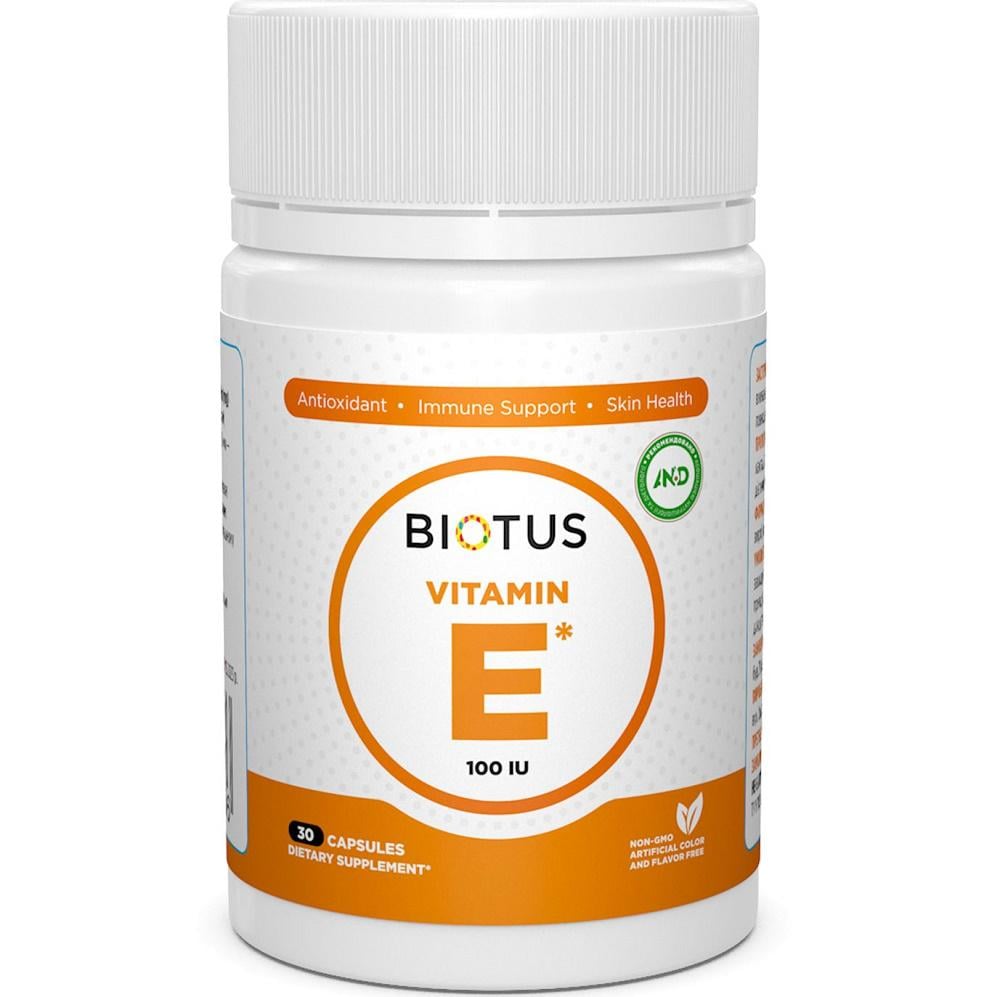 Вітамін E Biotus Vitamin Е 100 МЕ 30 Caps BIO-530586