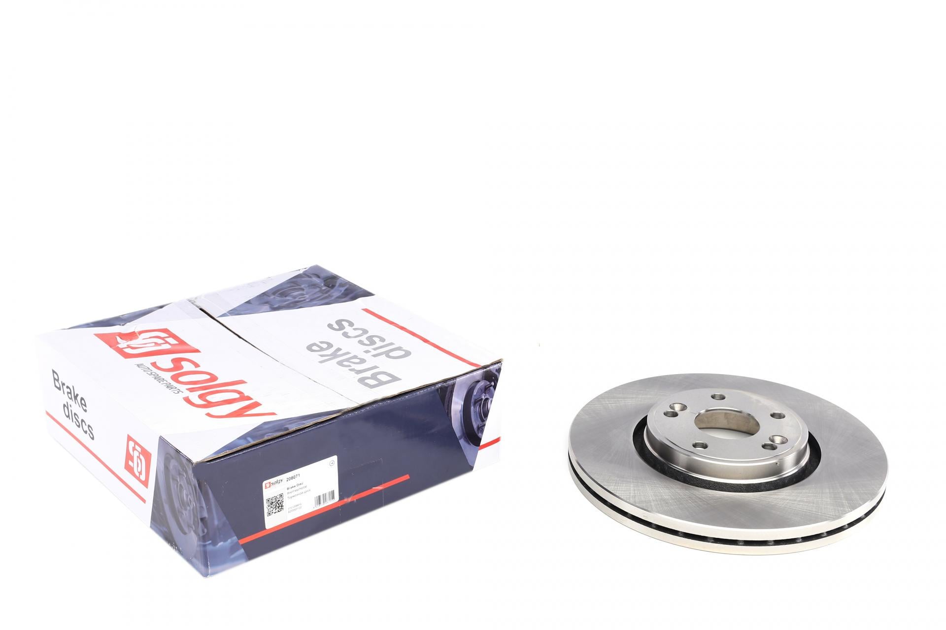 Диск тормозной передний SOLGY для Renault Laguna II 01-300x26 мм (208071)