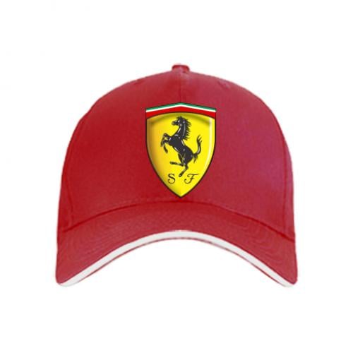 Кепка Ferrari 3D Logo Красный (230441-3-37476)