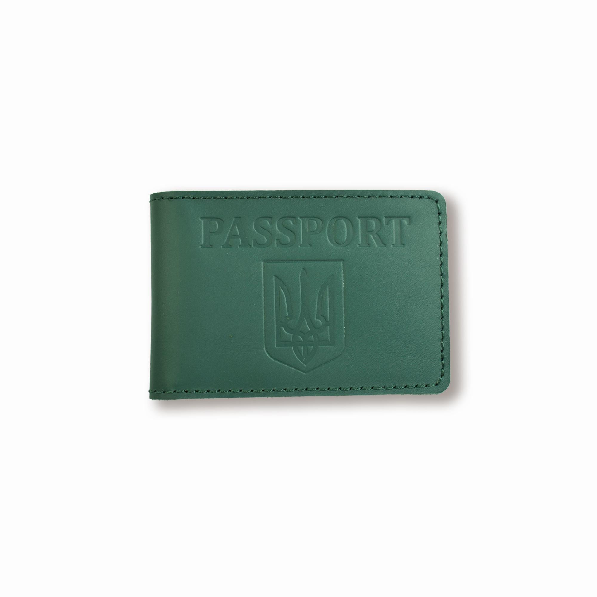 Обложка для ID-карты PASSPORT с гербом Зеленый