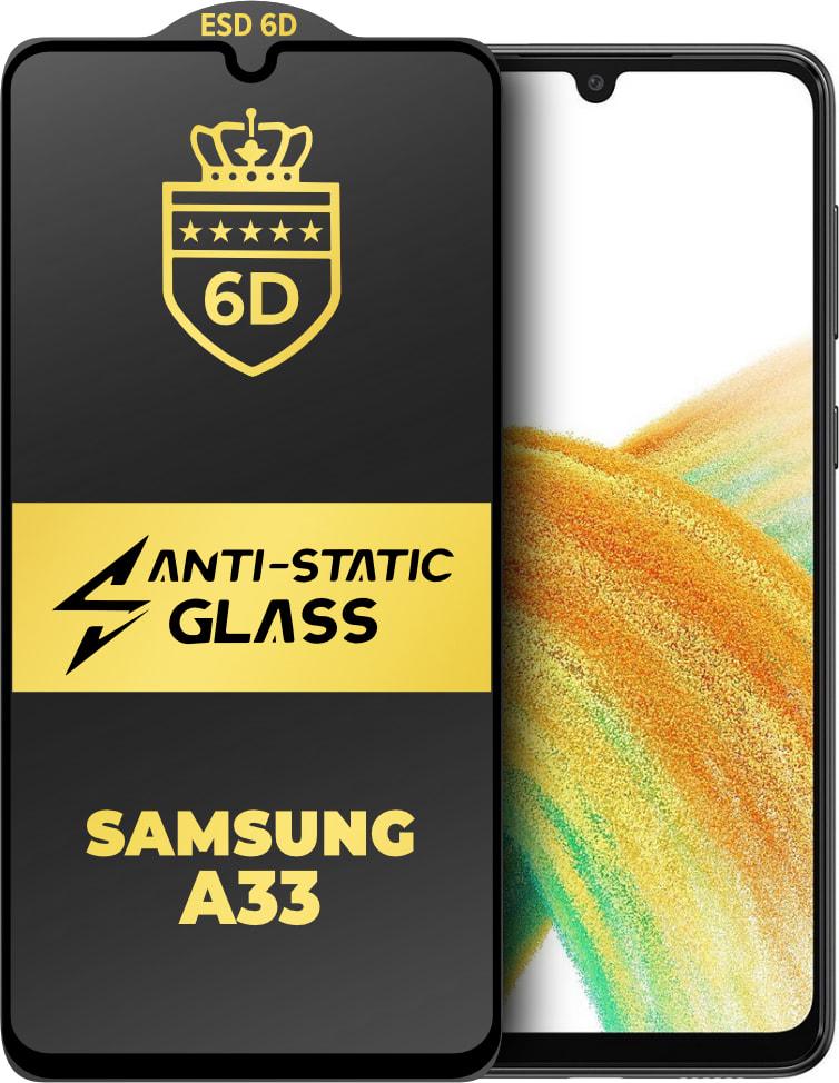 Защитное стекло 6D Anti-Static Samsung Galaxy A33 A336 Glass Shield