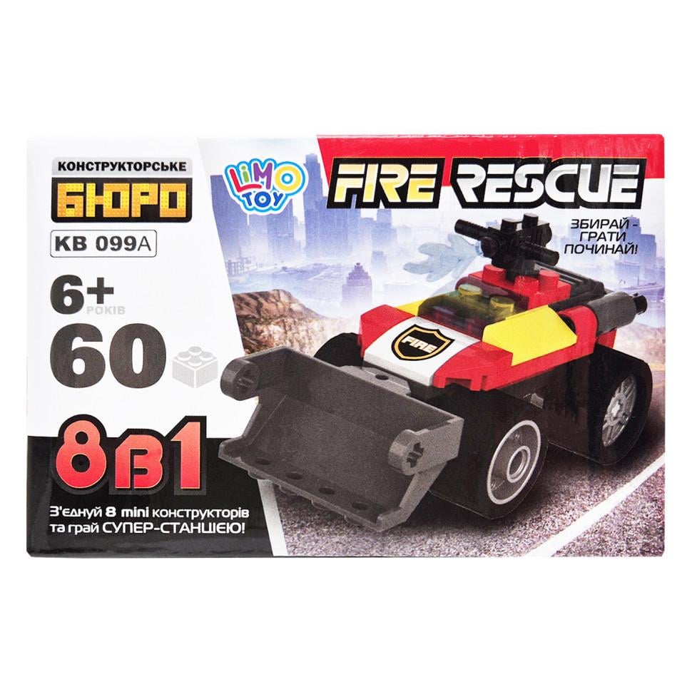 Конструктор дитячий Пожежна служба порятунку Fire Rescue KB 099A 60 деталей (RLT50828)