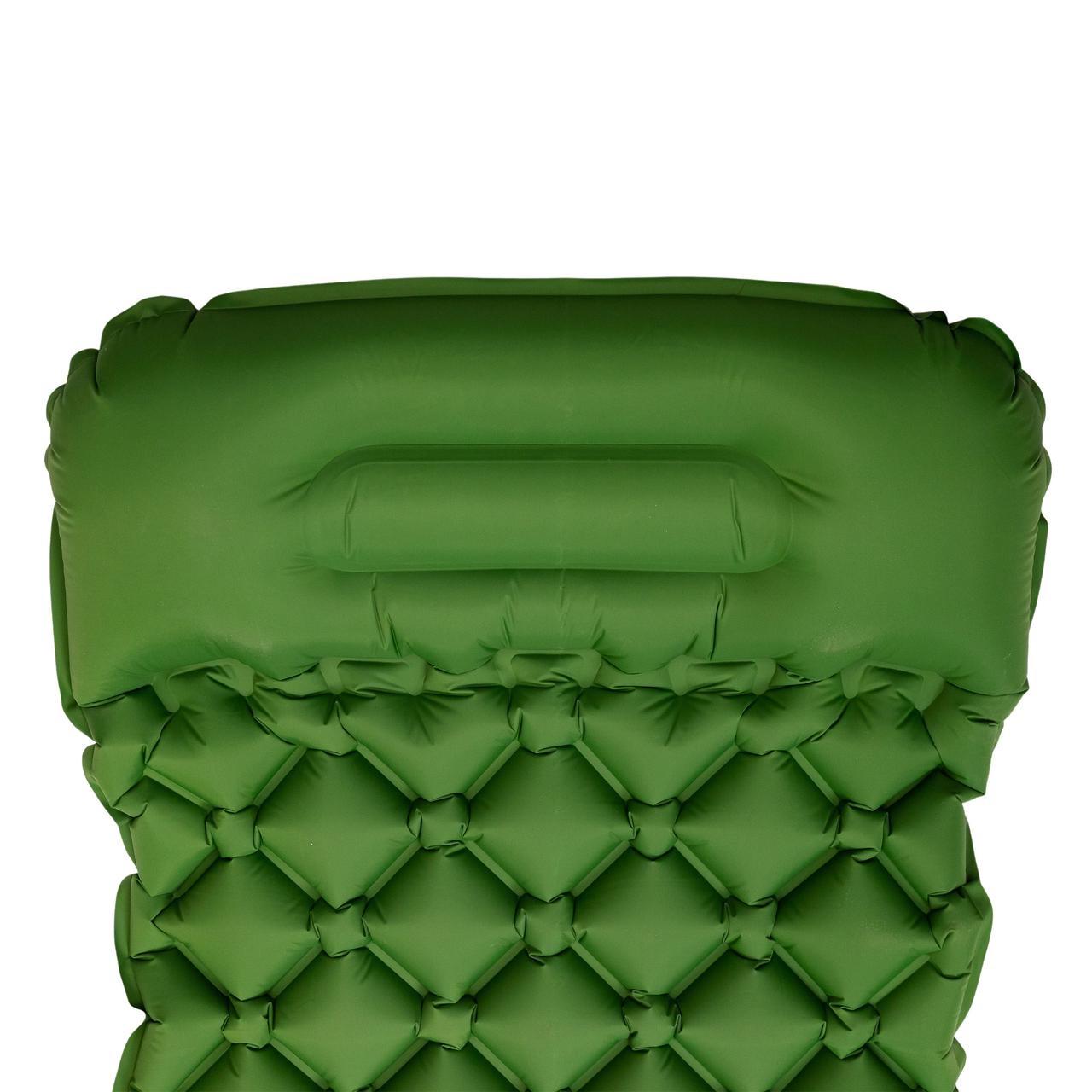 Килимок для намету надувний похідний 190х55х3 см Зелений (7185) - фото 2 Килимок для намету надувний похідний 190х55х3 см Зелений (7185) - фото 2