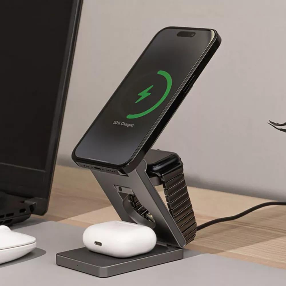 Зарядна станція бездротова Proove WSTV15000003 Titan Volt 3в1 для смартфонів/навушників/смарт-годин (621179) - фото 9 Зарядна станція бездротова Proove WSTV15000003 Titan Volt 3в1 для смартфонів/навушників/смарт-годин (621179) - фото 9