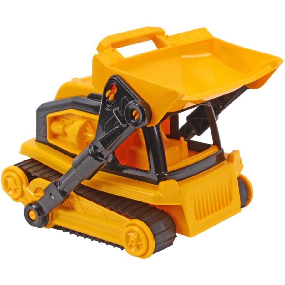 Игрушечный бульдозер пластиковый Желтый (245171)