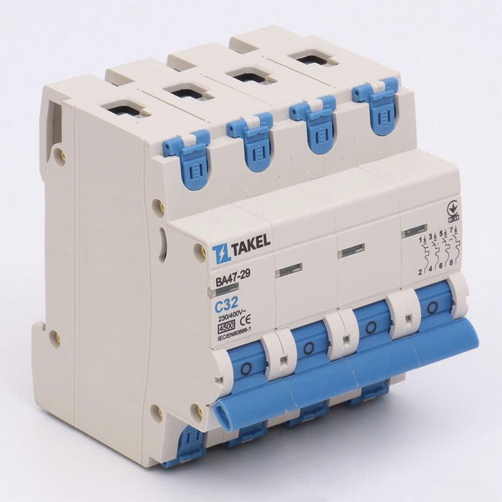 Автоматичний вимикач ВА47-29-С 4Р 4,5КА 32А