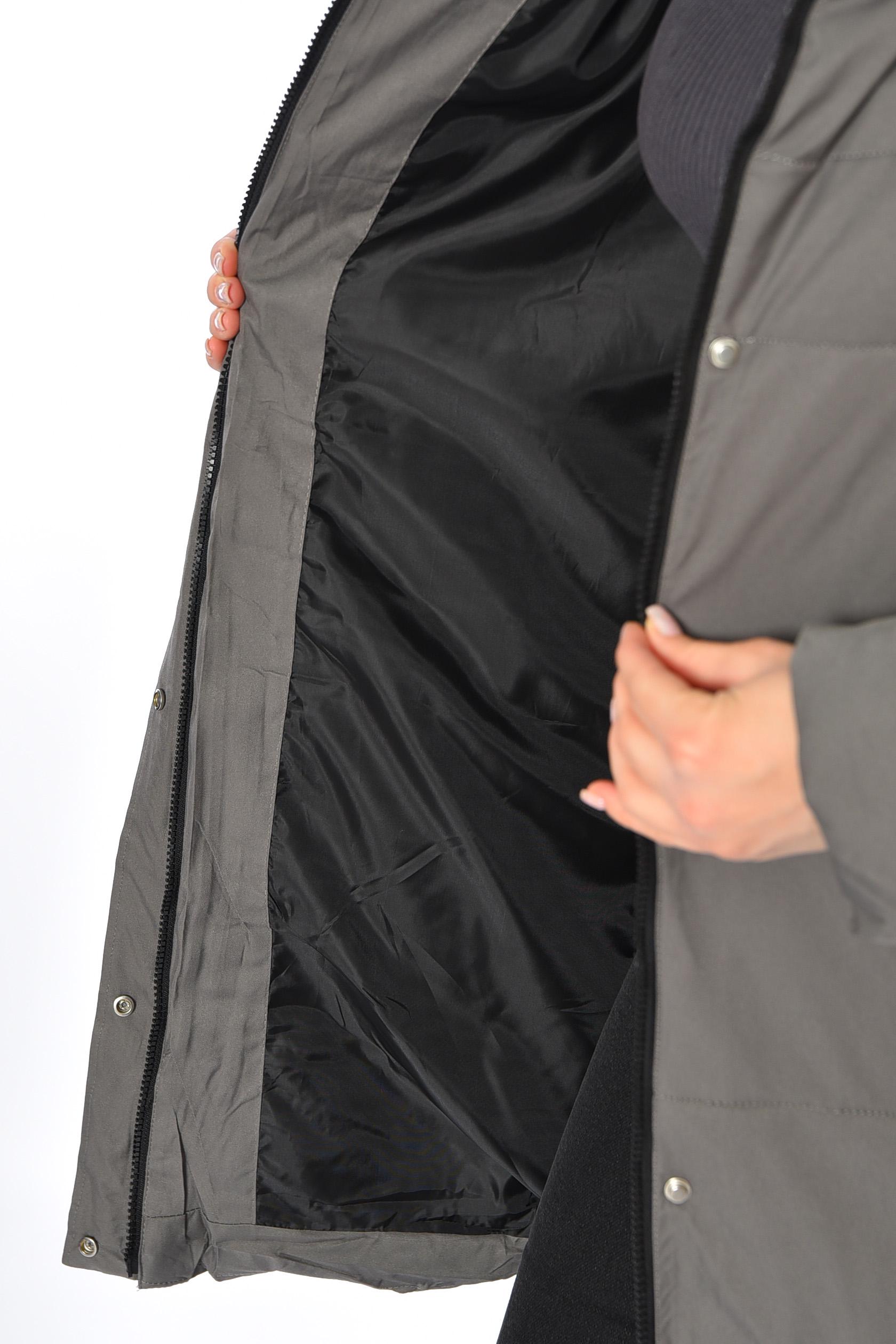 Куртка жіноча зимова 3XL Сірий (194088) - фото 4 Куртка жіноча зимова 3XL Сірий (194088) - фото 4