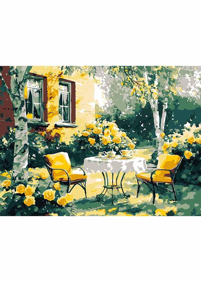 Картина по номерах Ideyka Затишний дворик 30х40 см (KHO6374)
