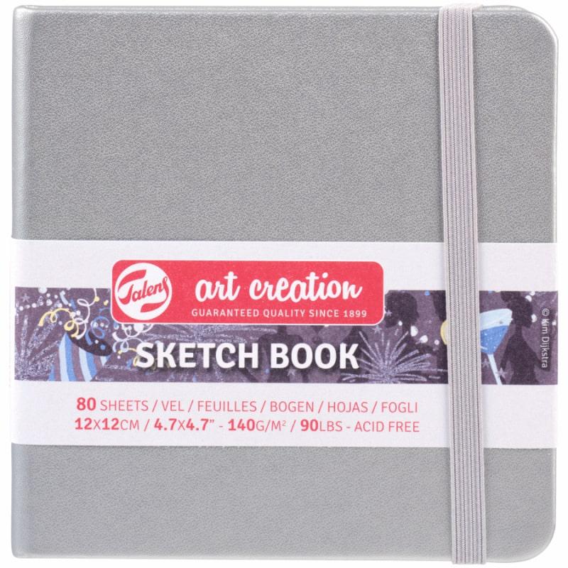 Альбом для графики Royal Talens Art Creation твердый переплет 140 г/кв. м 80 л. 12x12 см Shiny Silver (9314044M)