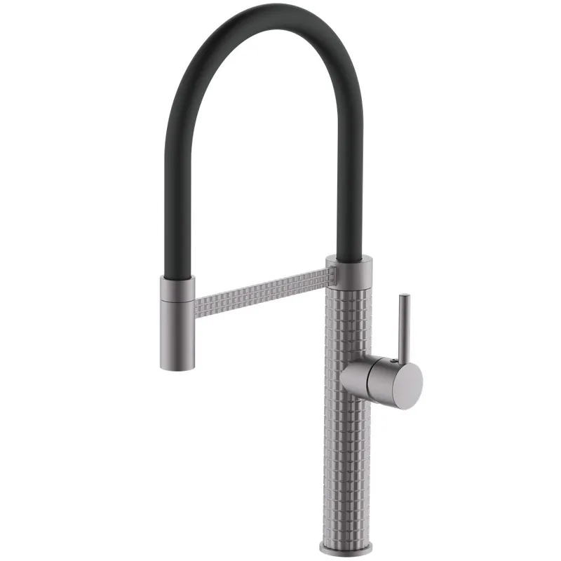 Змішувач для кухні MIXXUS Premium Oliwer 017 REFL.BLACK Graphite (MI6967)