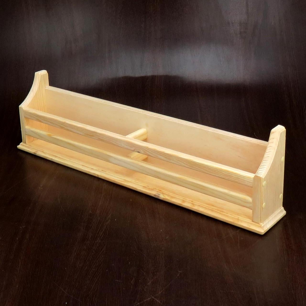 Полка книжная настенная из дерева Маргарита 10х75 см Бланже (КПГ-10750201)