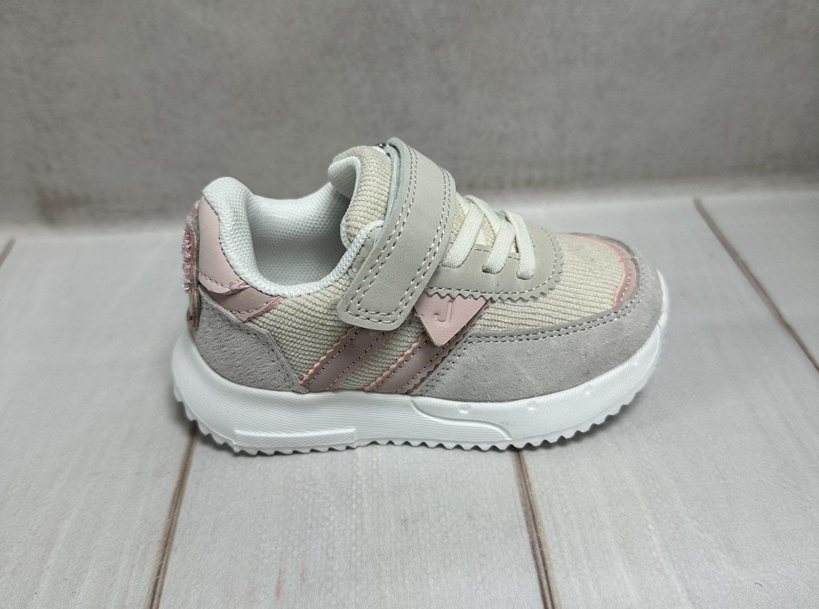 Кросівки дитячі Jong Golf на липучці р. 21 14 см Бежево-рожевий Кросівки дитячі Jong Golf на липучці р. 21 14 см Бежево-рожевий