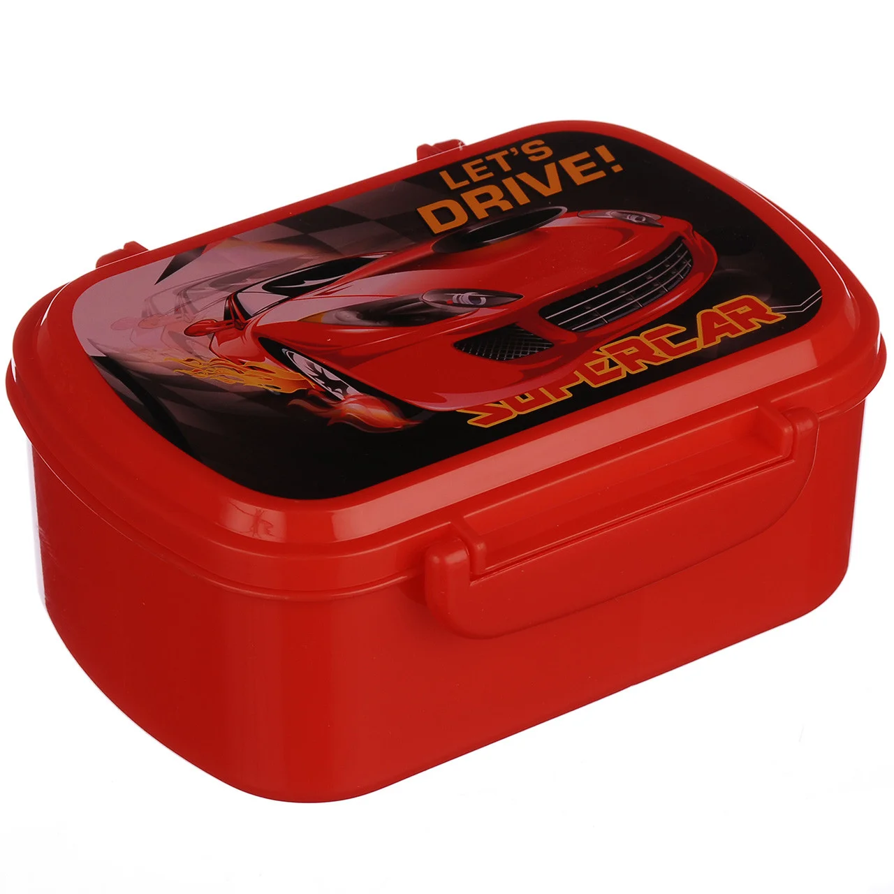 Ланч бокс дитячий з ложкою Stenson 1089/R 84626 Червоний