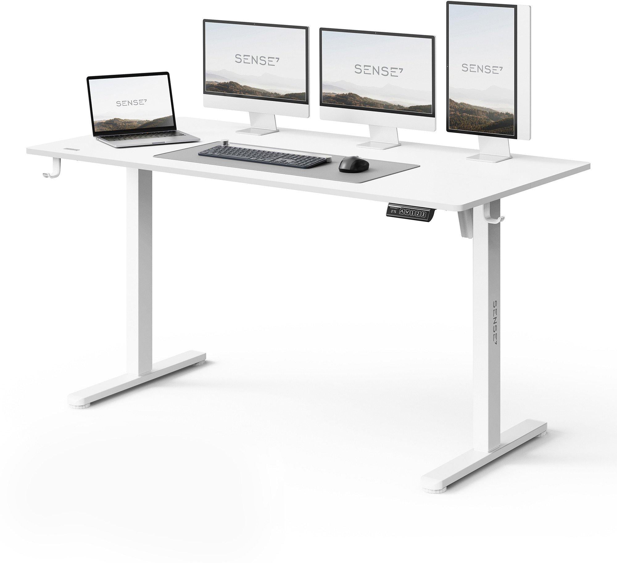 Компьютерный стол Sense7 Nojo LIGHT с электрорегулировкой высоты 140x70 см Белый