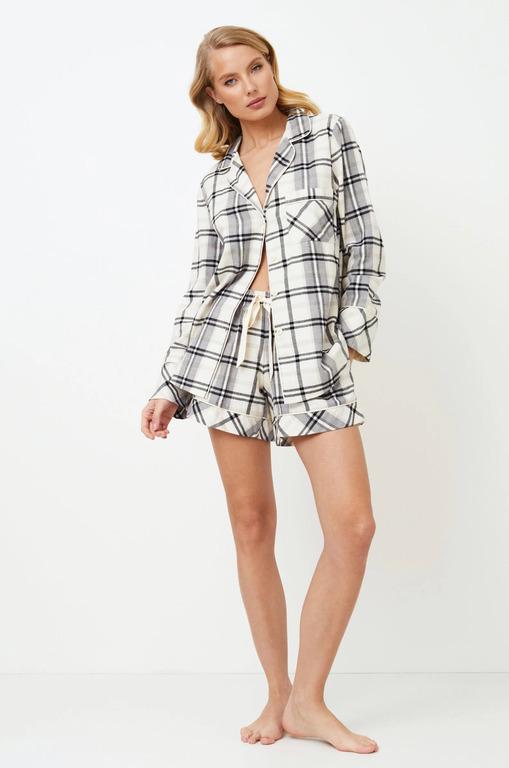 Піжама жіноча Aruelle сорочка і шорти S принт (Henrietta-short) - фото 3 Піжама жіноча Aruelle сорочка і шорти S принт (Henrietta-short) - фото 3