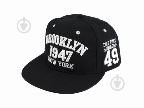 Бейсболка peaked cap BROOKLYN YM One sizе Черный (23203)