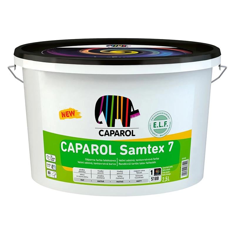 Фарба латексна Caparol Samtex 7 E.L.F. База 1 шовковисто-матова 2,5 л - фото 1 Фарба латексна Caparol Samtex 7 E.L.F. База 1 шовковисто-матова 2,5 л - фото 1