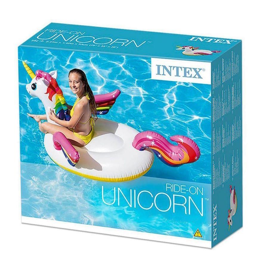 Плот надувной с ручками Единорог Ride-On Unicorn Intex 57291 - фото 5