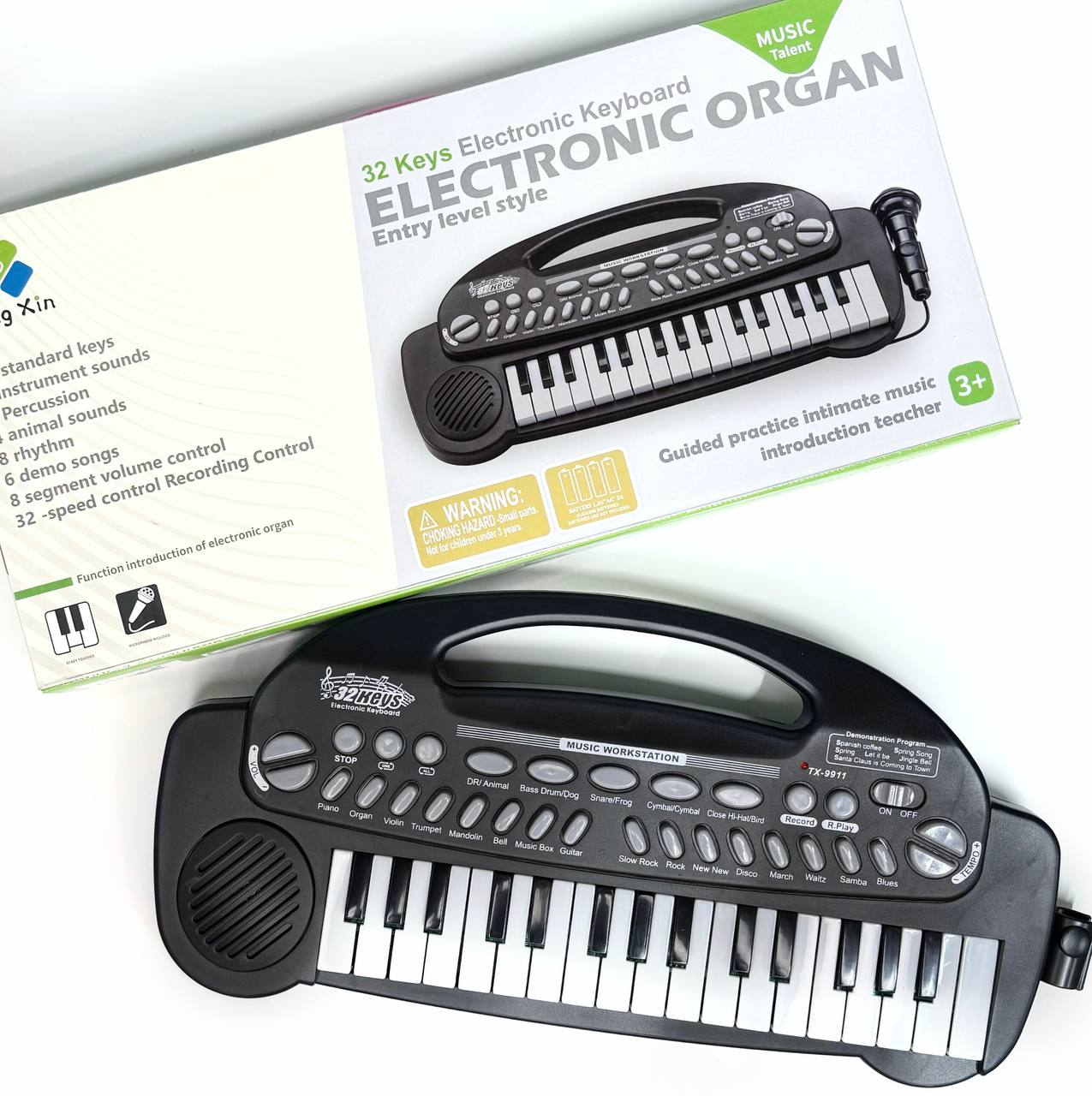 Синтезатор детский TX-9911 32 клавиша/музыка/звуки животных