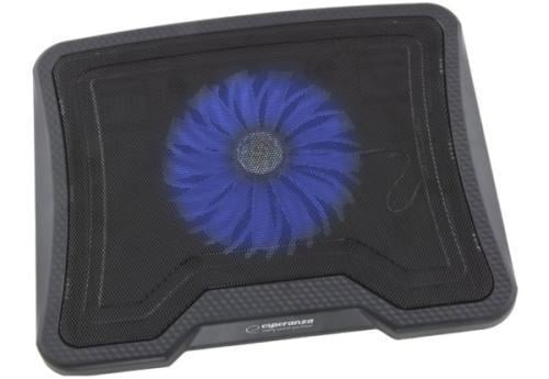 Підставка для ноутбука Esperanza EA143 Leste 1xUSB/підсвічування/вентилятор 345х275х35 мм до 15,6" (2881181440)