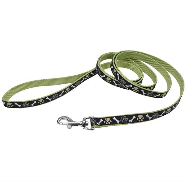 Поводок для собак Coastal Pet Attire Ribbon Коричневые лапки 1,6х180 см (76484147609)
