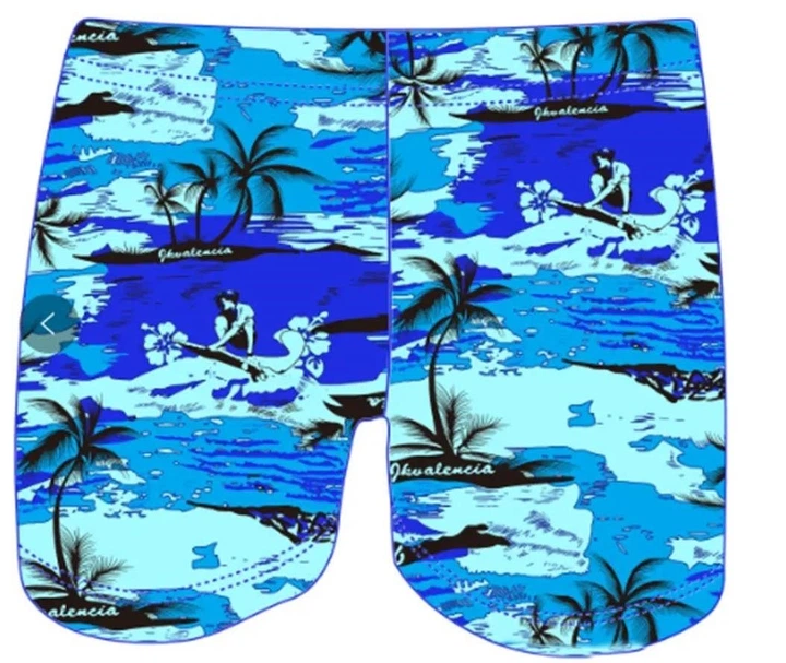 Мужские шорты купальные In.Atlantiiks батал 5XL р. 52-54 Синий (F-1510)