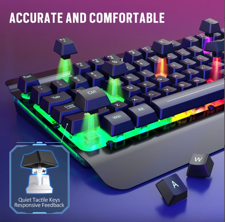 Набор клавиатура и мышь VicTsing PC279 для компьютерных игр - фото 3