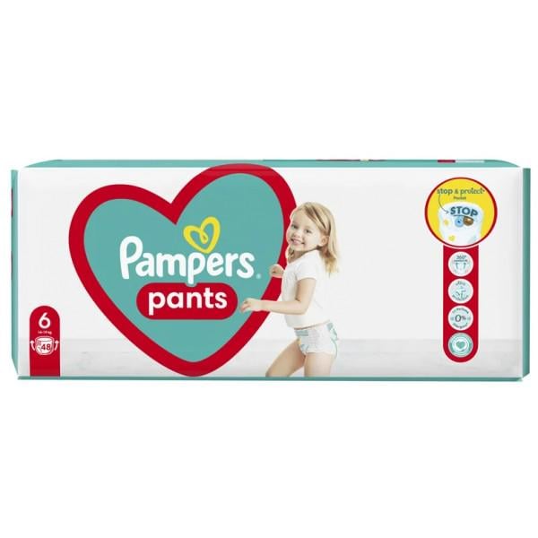 Подгузники-трусики Pampers Pants Extra Large 6 14-19 кг 48 шт.