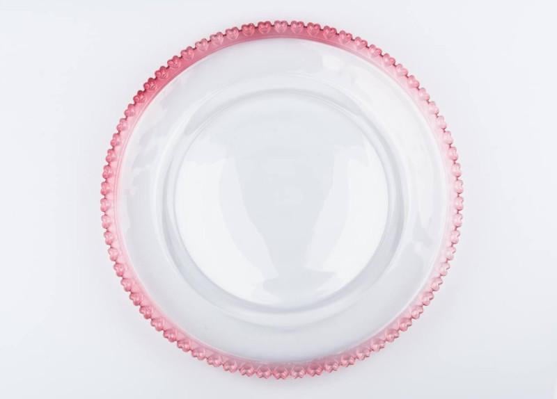 Тарелка Olens Розовое сердце 20 см Прозрачный/Розовый (OC-01-035) Тарелка Olens Розовое сердце 20 см Прозрачный/Розовый (OC-01-035)