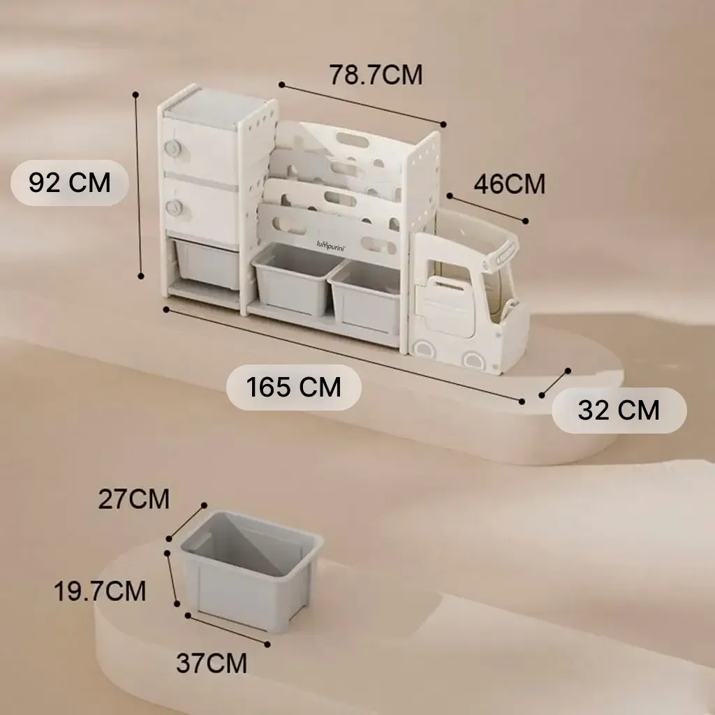 Органайзер для игрушек и книг Lumpurini Alessio 3 контейнера полка Монтессори комнату (C-KC879gw) - фото 2 Органайзер для игрушек и книг Lumpurini Alessio 3 контейнера полка Монтессори комнату (C-KC879gw) - фото 2