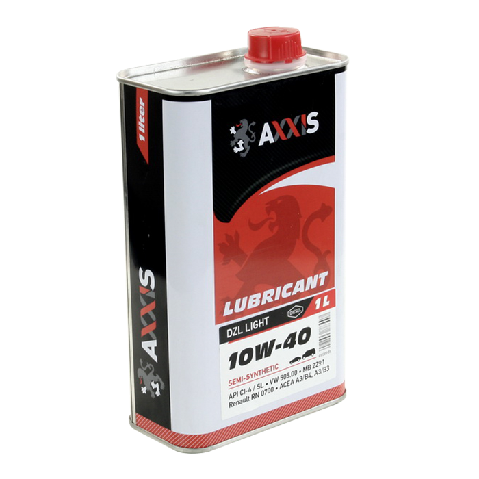 Олива моторна Axxis 10W-40 DZL Light каністра 1 л (48021043883)