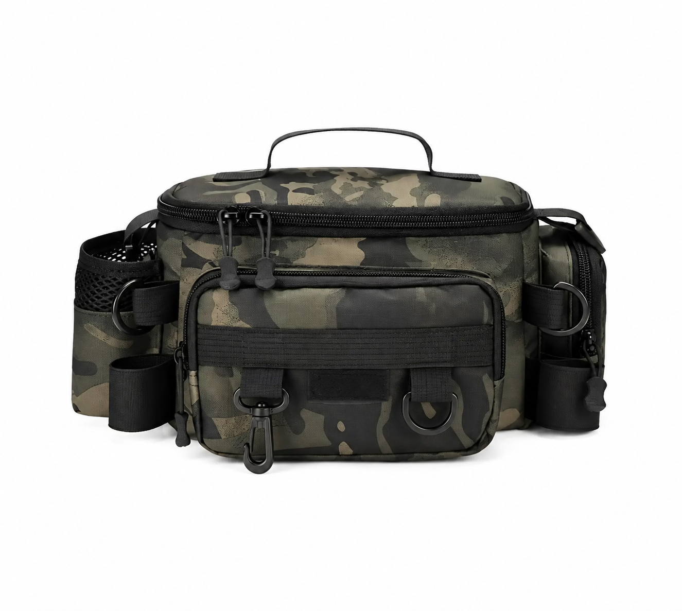 Сумка для рыбалки из водостойкой ткани Oxford многокарманная Army Green