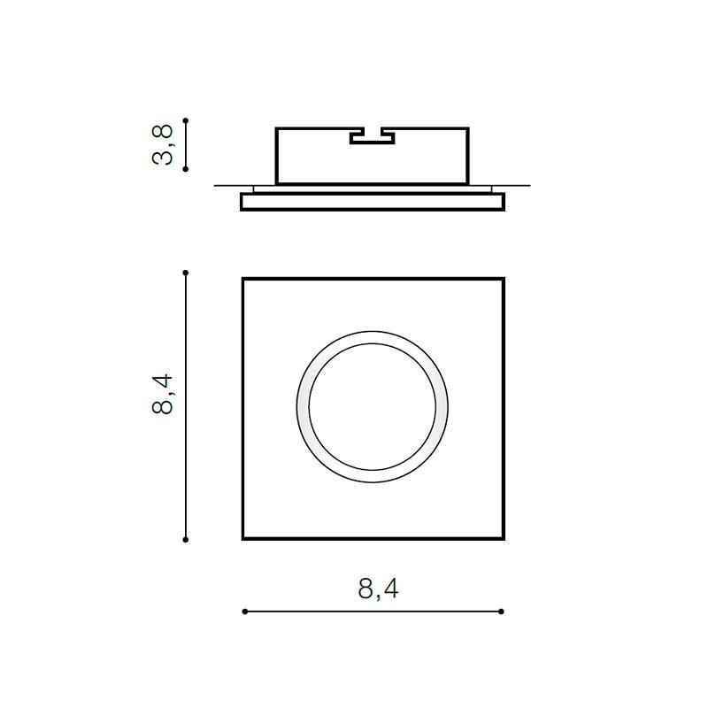 Светильник встроенный уличный Azzardo Ika Square IP65 (AZ2864) - фото 2 Светильник встроенный уличный Azzardo Ika Square IP65 (AZ2864) - фото 2