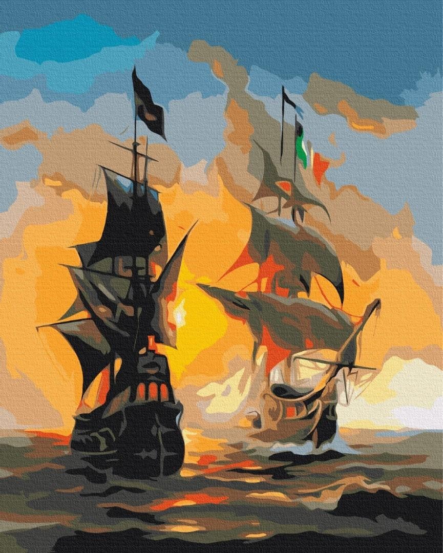 Картина по номерам Морские ин и янь BrushMe BS52291 холст на подрамнике 40х50 см (2315373809)