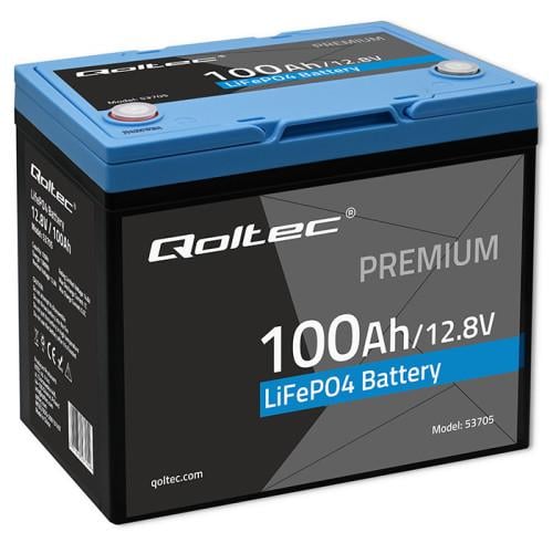 Аккумулятор Qoltec LiFePO4 12,8V 100 Ah 1280 Вт/ч BMS (53705)