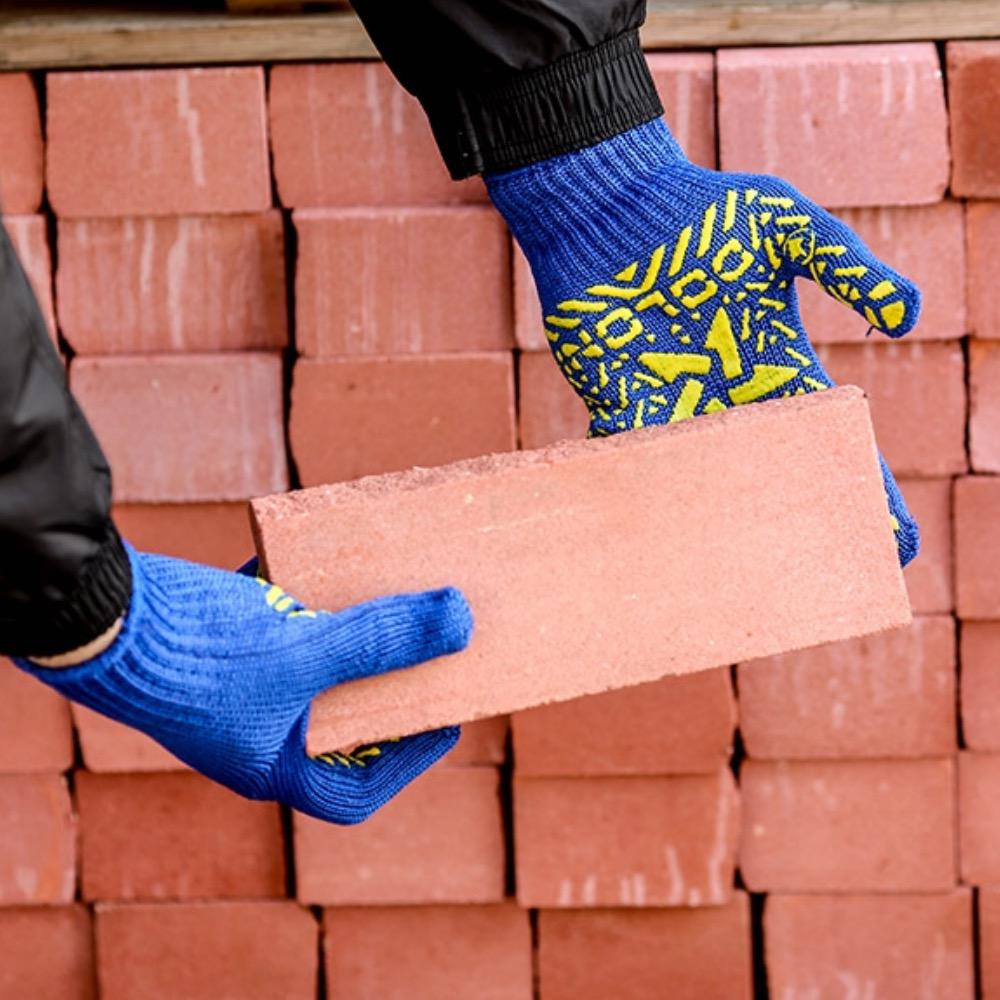 Перчатки рабочие BRS Звезда хозяйственные трикотажные из ПВХ 10 шт. Синий - фото 4 Перчатки рабочие BRS Звезда хозяйственные трикотажные из ПВХ 10 шт. Синий - фото 4